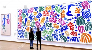 Mandatory Credit: Photo by Sander Koning/EPA/Shutterstock (8328752b) Visitors Look at 'La Perruche Et La Sirene' of French Artist Henry Matisse at the Preview of the Exhibition 'De Oase Van Matisse' in the Stedelijk Museum Amsterdam the Netherlands 25 March 2015 the Exhibit Runs From 27 March to 16 August Netherlands Amsterdam Netherlands Arts Matisse - Mar 2015